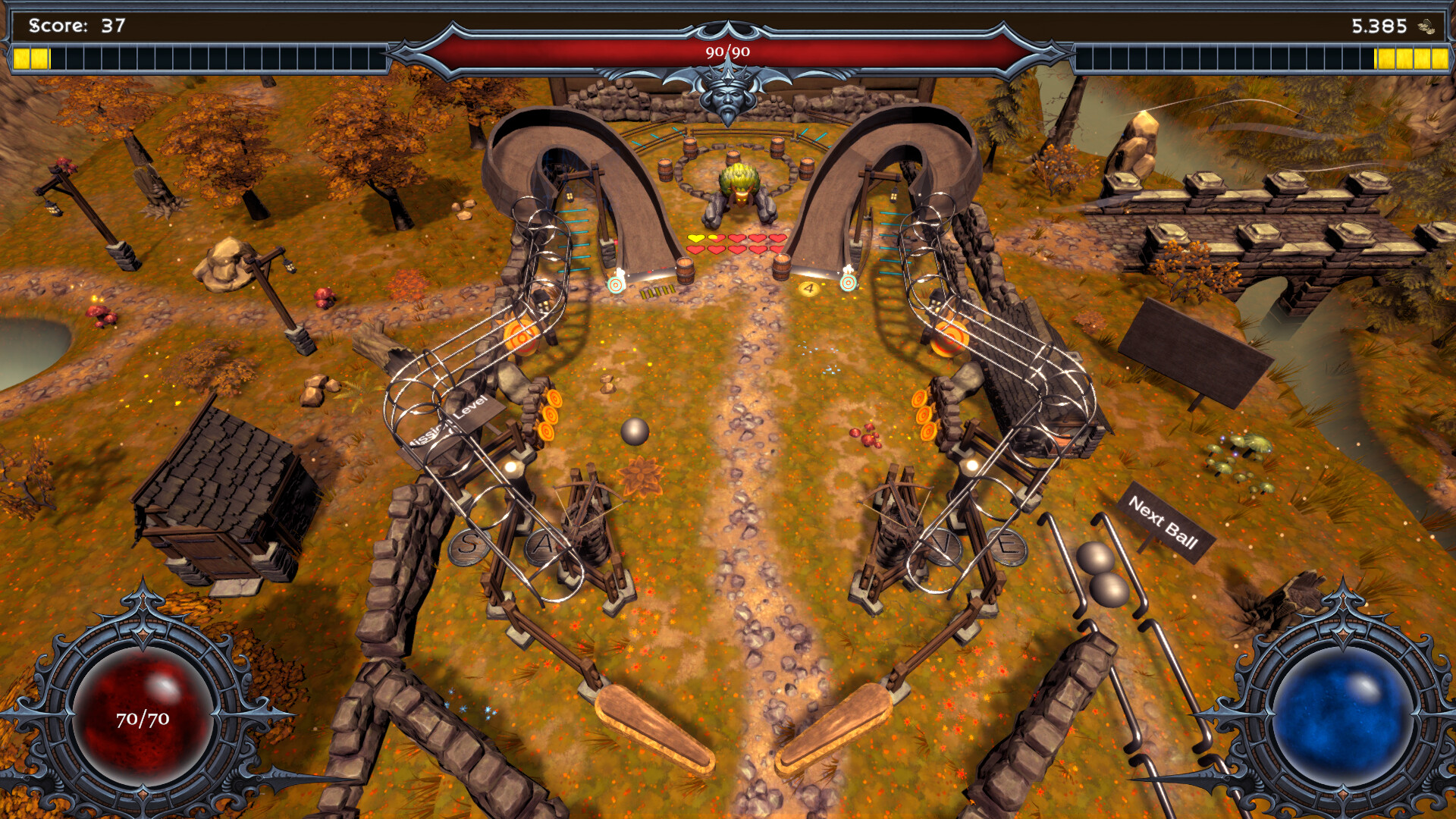 Capture d'écran de Runix: Pinball Roguelike
